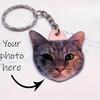 Personalized Pet Photo Keychain - Custom Acrylic Keychain with Photo of Your Dog or Cat, Graduation Gift, Name Customization, Graduation Gift
