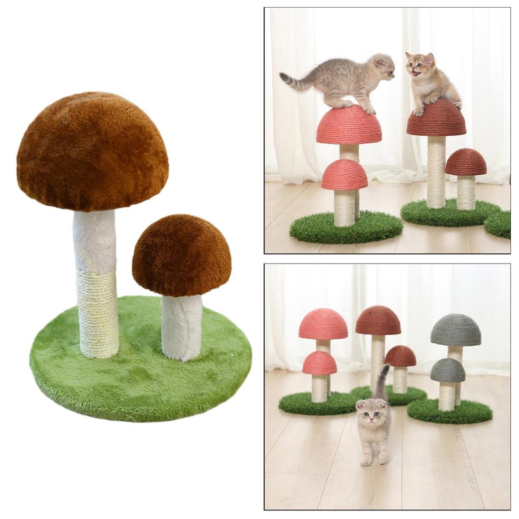 Mushroom post for scratching Sisal Cat Scratcher Domestic Cats Toy Gifts