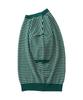 ANALOG MOOD Marine Stripe Round Short Sleeve Knit (Green)