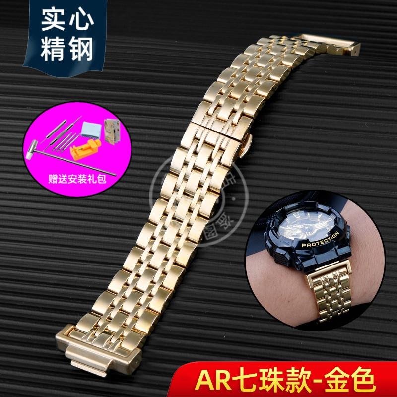 For Casio G-SHOCK GA110/100 GM2100 GA2100 watch strap DW-5600 GW-B5600 5610 Men metal Stainless steel Butterfly clasp watchband
