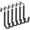 Versatile Over Door Hooks For Hanging Clothes, 6 Packs Hanger Soft Rubber Surface Prevent Scratches, Door Hook For Bathroom