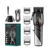 Stainless Steel Rechargeable Electric Hair Clipper Shaver Gradient Fine Trimming with Base Household Electric Shaver Rechargeable Dual-purpose