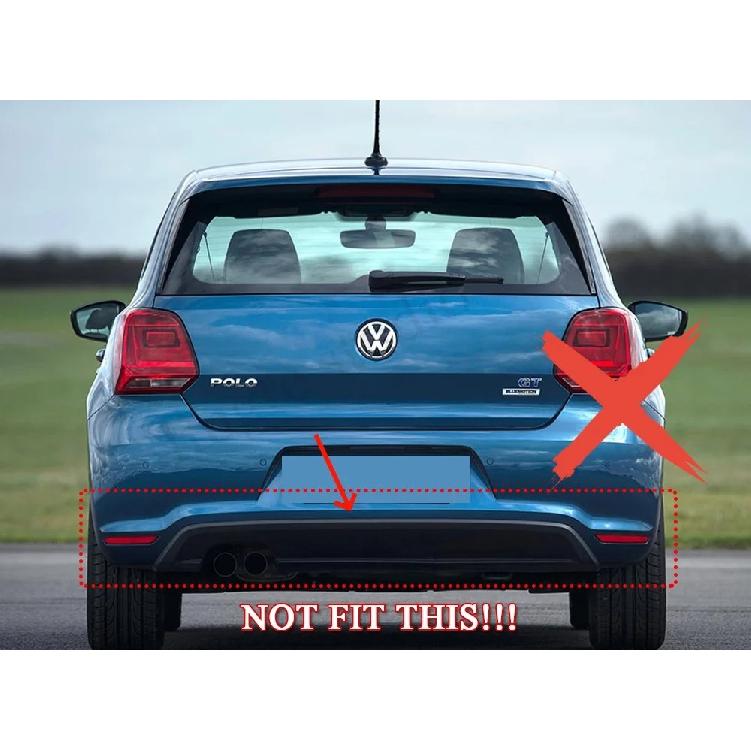 Rear Bumper Diffuser Lip For Volkswagen Polo MK5 6R 2009-2014 Splitters Spoiler Chassis Protector Body Kit Tuning Accessories