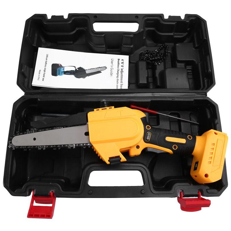 A20F-6Inch Brushless Chainsaw For 18/20V Battery Cordless Electric Chain Saw Woodworking Cutter Pruning Power Tools