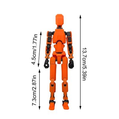 Titan 13 Action Figures T13 Figure 3D Printed Multi-Jointed Movable Lucky 13 Action Figure Nova 13 Action Figure Dummy 7pcs