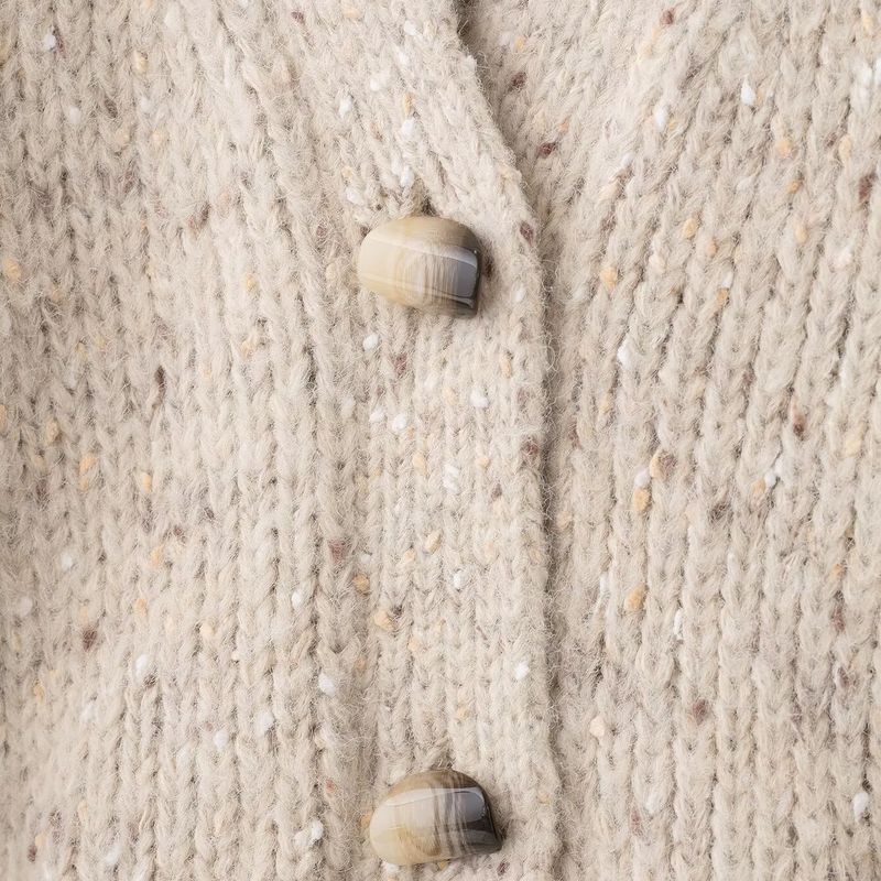 Kaslead New Women clothes Western Style Fashion Small Dot Knitted Loose Outerwear 9874101