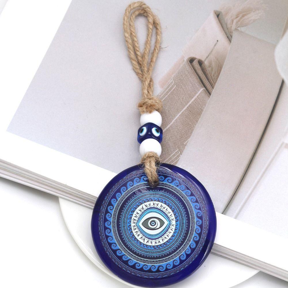 Hand of Fatima Lucky Eye Keychain Blue Eye Car Hanging Charm Lucky Eye Pendant DIY Trinkets