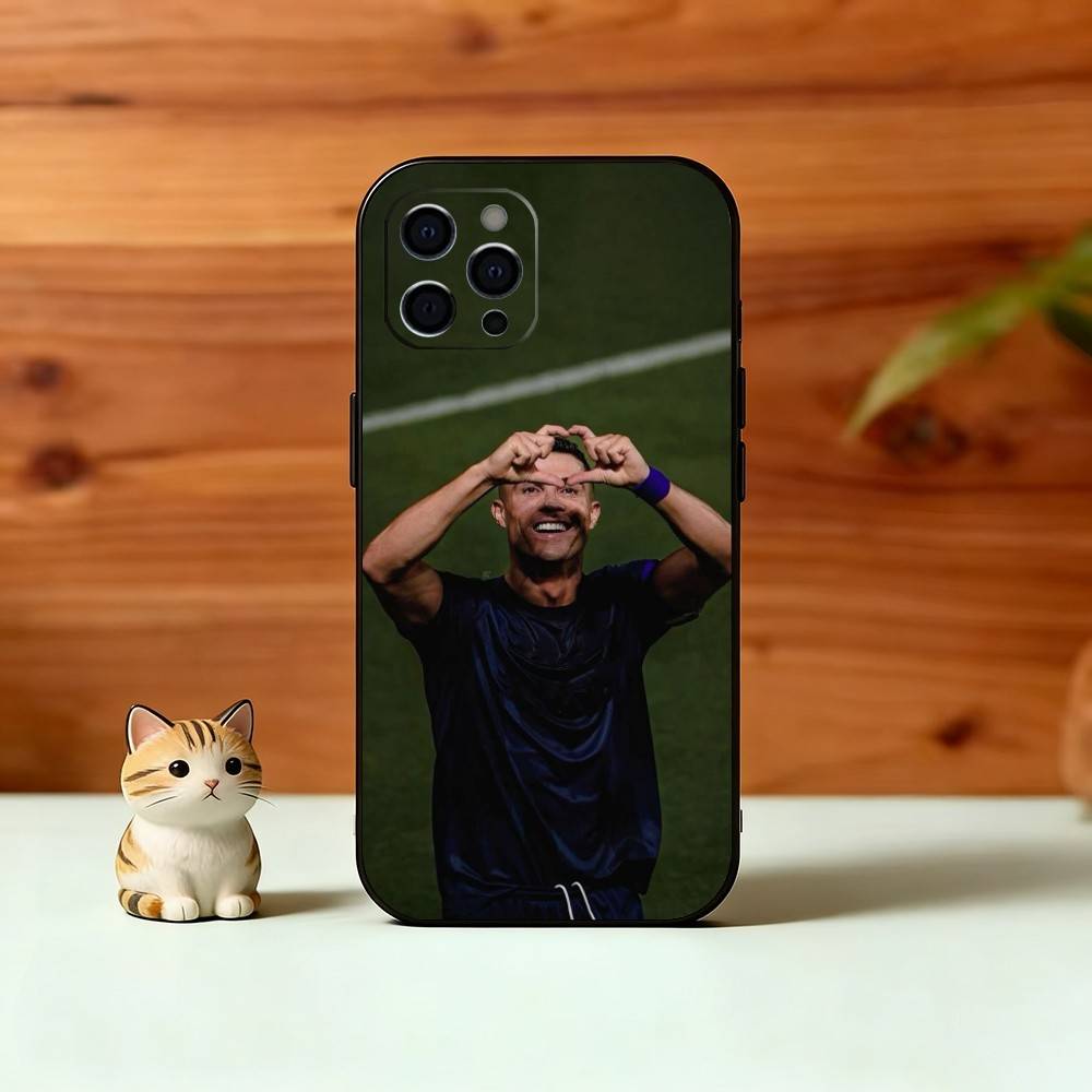 C-Ronaldo Phone Case For iPhone 17, 16,15,14,13,12,11 Plus,Pro Max, Others Soft Black Cover