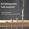 Electric Screwdriver Kit Featuring Various Screwdriver Bits Crosses Flat Head Type Ergonomic Handle Comfort Grip High Capacity Battery