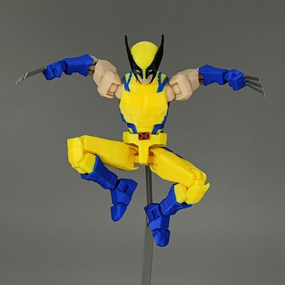3D Printed Wolverine Legends Superheros Toys Action Figures Anime Multi-Jointed Shapeshift Mannequin Model Ornaments