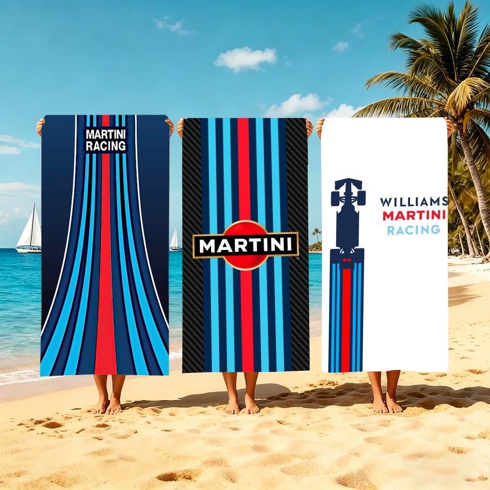 Jmg Household Supplies Towel Microfiber Beach Towel, Quick-Dry, Sand-Free, Ultra-Fine Fiber, Super Soft. M-Martini Racings