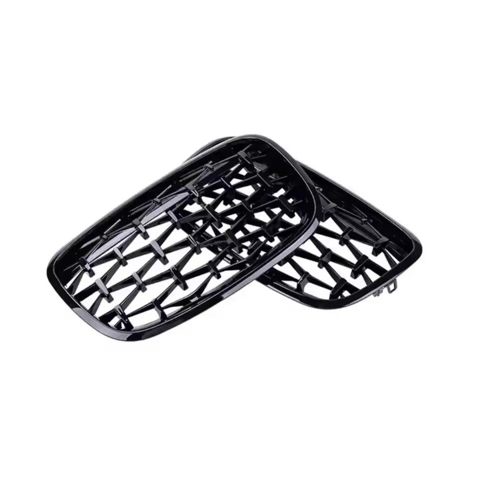 Compatible Silver Grille for 07-14 BMW X5/X6 E70 E71 Starry Sky Edition.