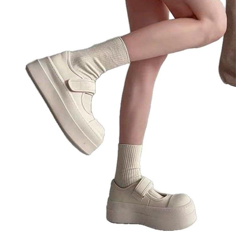 Zhao Ruth Summer Cool Breathable Ugly Cute Muffin Velcro Little White Shoes Women's New Niche Board Shoes