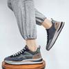 Fashion Leisure Outdoor Jogging Sports Shoes Breathable Lace-up Trendy Sneakers for Men's Summer Casual Running Thick Sole Shoes