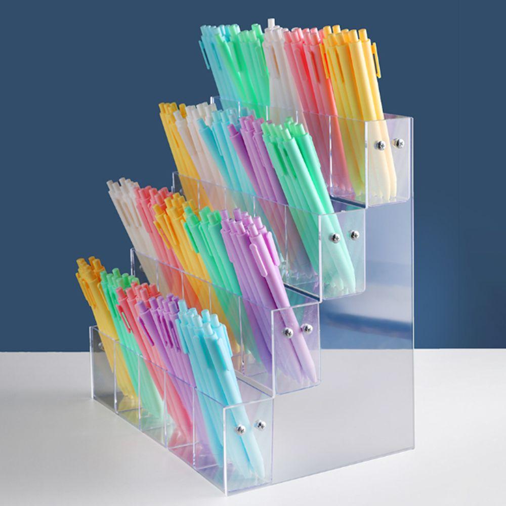 Transparent Mark Pen Holder 2/3/4/5/6 Layer Makeup Brush Holder Brush Storage Rack  Stationery Shop