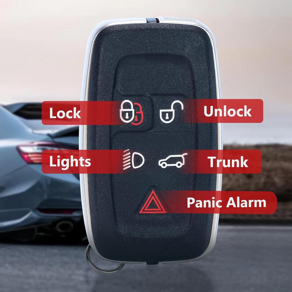LR052905 Smart Remote Car Key Fob Case Cover Shell Housing Replacement for Land Rover LR4 for Range Rover Sport 2010 2011 2012 2013