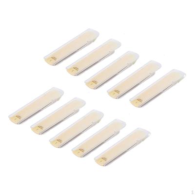 10 Pack Saxophone Reeds with Cover for Woodwind Instruments Educators