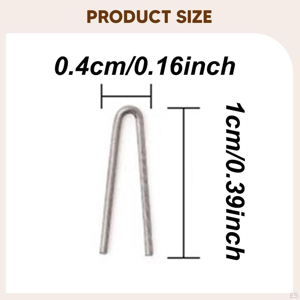 100 Pieces Hanging Pins Alloy Wire Jump Rings Mini Firing Accessories for Ceramic Ornaments