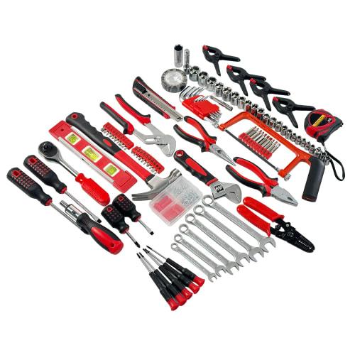 HANTINSTINA 237-Piece Home Tool Set, Includes Motorcycle and Automotive Repair Tools, DIY Tools, Compact Construction Kit, Complete Mini Tool Set for