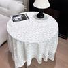 Lace Floral Tablecloth Desk Flannel Fabric Decoration Small Coffee Table Bedside Table Rectangular Retro Korean Style