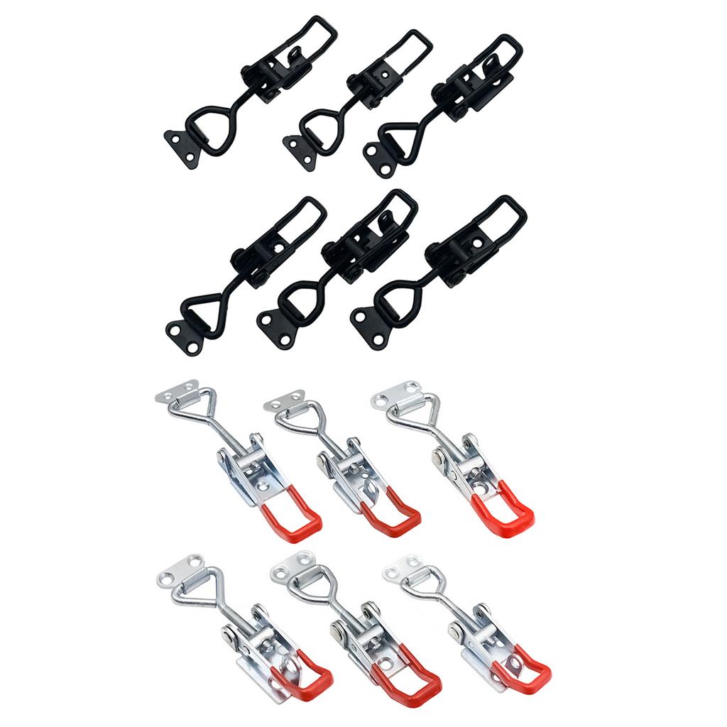 1Pc Toggle Latches Clamp Stainless Steel Pull Hasp Latches Large Hasp Clamp for Smoker Lid Jig Case Trunk Easy To Use