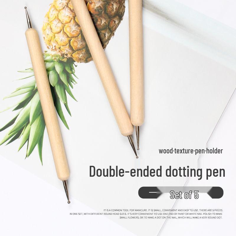 5 Double-Ended Embossing Pens for Wood, Quilling, Clay, and Pottery
