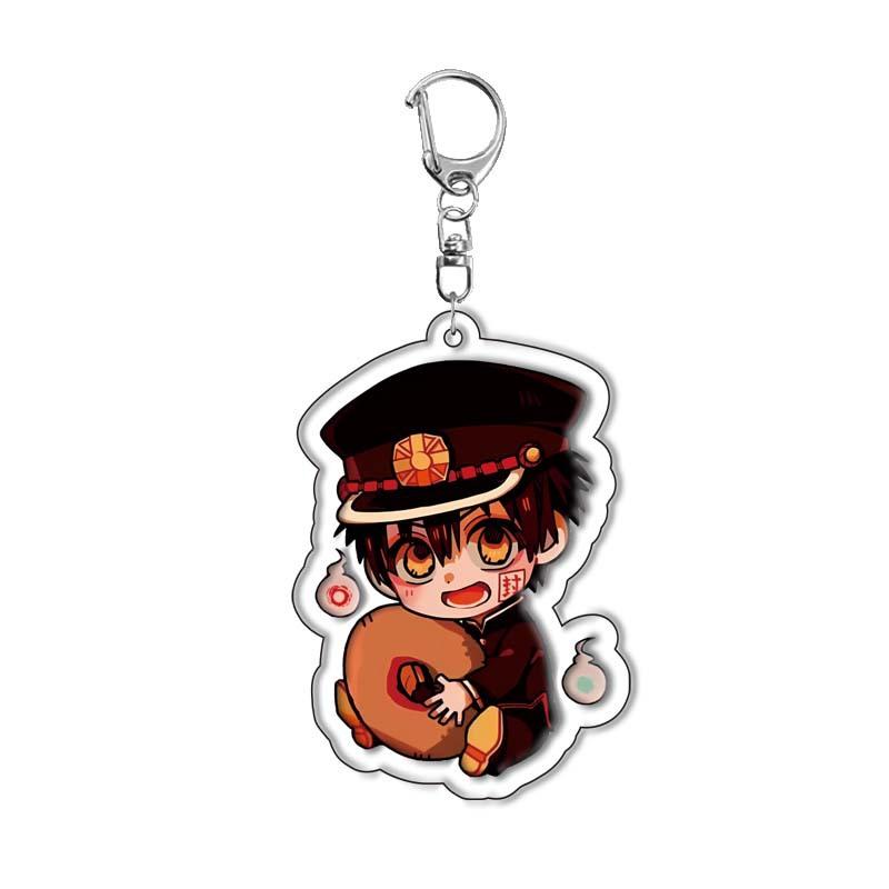 Jibaku Shounen Hanako-kun Anime Acrylic Key Ring Hanako Kun Yashiro Nene Kou Minamoto Double Sided Pendant Keyring Supernatural Premium Quality