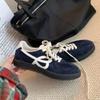 Fashion Ladies Shoes 2024 New Mixed Colors Women's Vulcanize Shoes Autumn Outdoor Walking Women Sneakers Lace Up Ladies Casual Sneakers