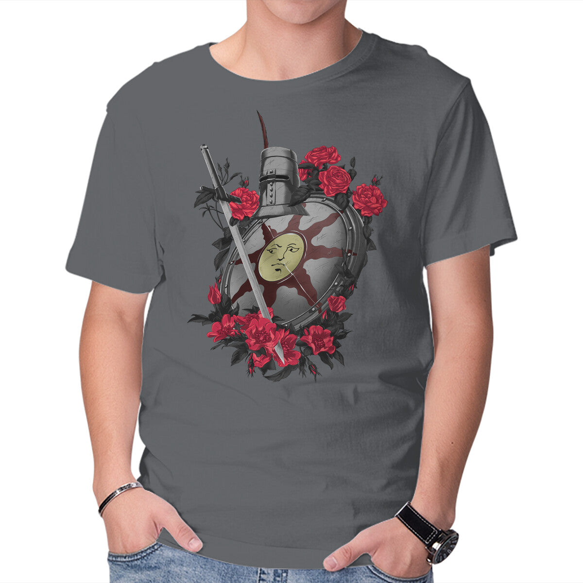 Unisex Crew Neck T-Shirt Goodbye Good Knight Graphic Short Sleeve Casual Tee XS