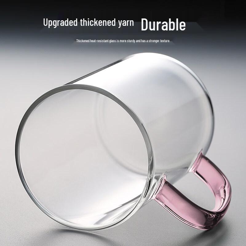 ZISIZ High Borosilicate Glass Cup with Handle