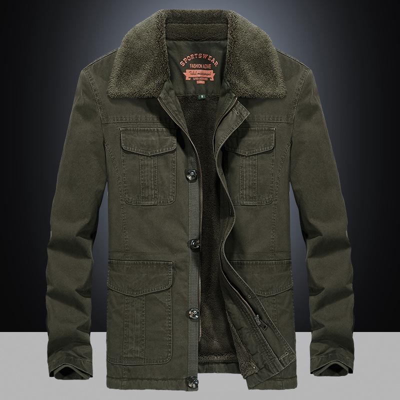 Veste pour homme Automne et Hiver Polaire Épaissie Rembourrée en Coton Grande Taille Veste Rembourrée en Coton Veste pour Homme Rembourrée en Coton