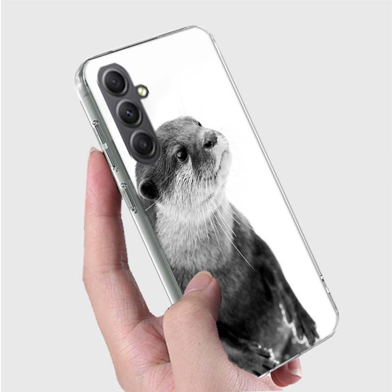 Cute Animals Otters Phone Case for Samsung A16 A26 A36 A56 A17 A37 A57 A07 A06 A02S A03 A04S A05S Galaxy Note 20 10 A50S A71 A51