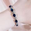 BELLA BOX New Trendy Bracelets For Women Oval Multiple Blue Zircon Female Fine Jewelry