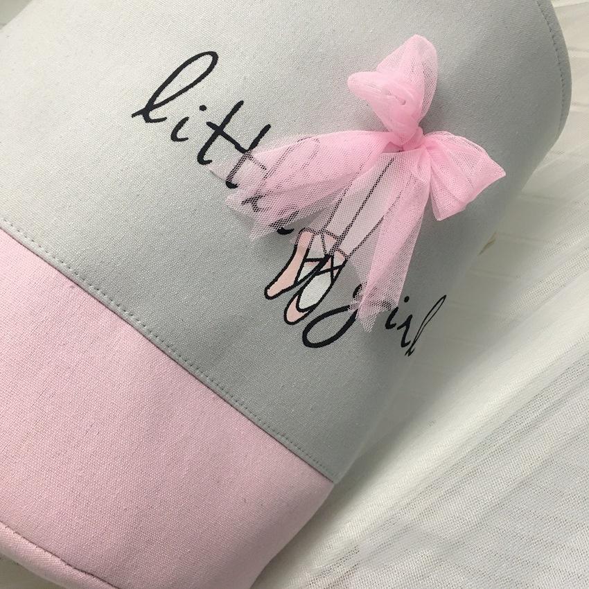 Lovely Girl Canvas Dirty Clothes Basket Home Bathroom Clothes Storage Basket