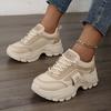 Women'S Height-Increasing Platform Sneakers, Stylish Casual White Shoes for Women, Comfortable Outdoor Running Training Shoes.