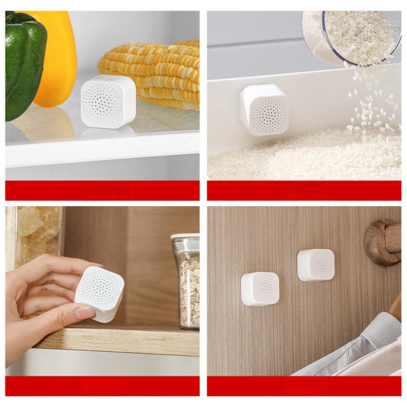 6Pcs Japanese Style Activated Carbon Deodorizer Sticker Adhesive Box for Refrigerator Wardrobe Cabinet
