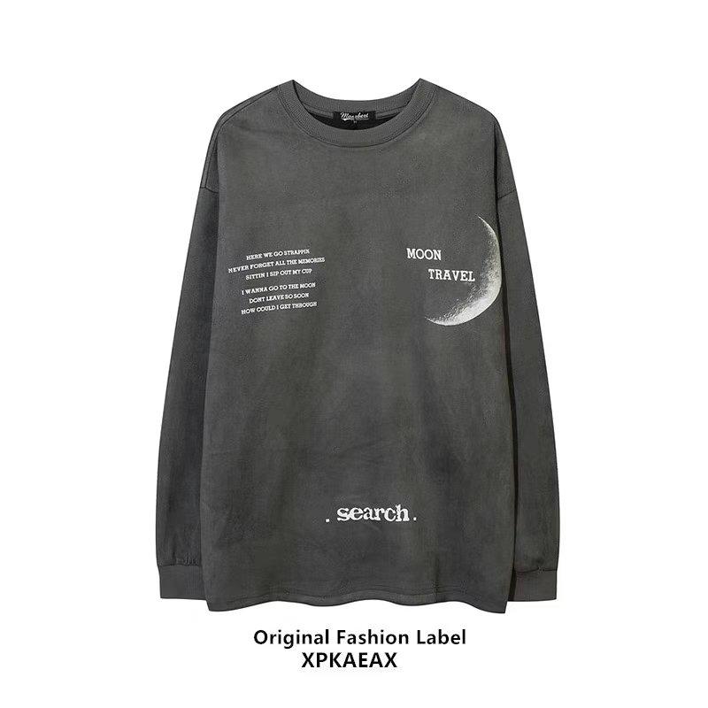 

Мужская толстовка с капюшоном весной и осенью, свободная и модная универсальная куртка с буквенным принтом, мужская толстовка с длинными рукавами, повседневный топ 3XL серый