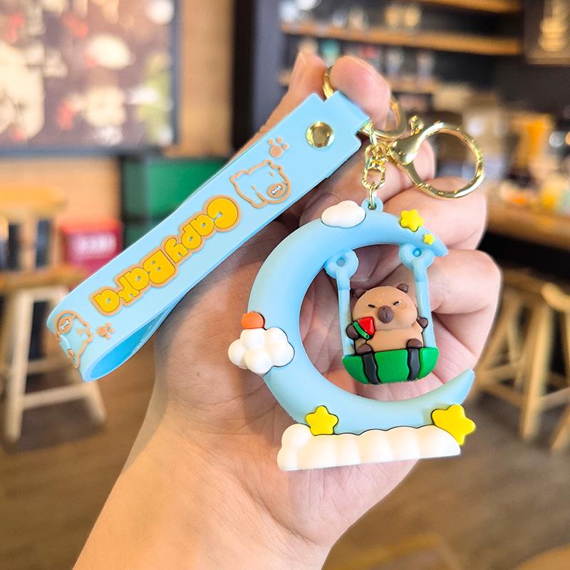 

Capybara Keychain: Cute Piggy Pendant Gaokao Gift for Children s Day Individual OPP Bag Packaging