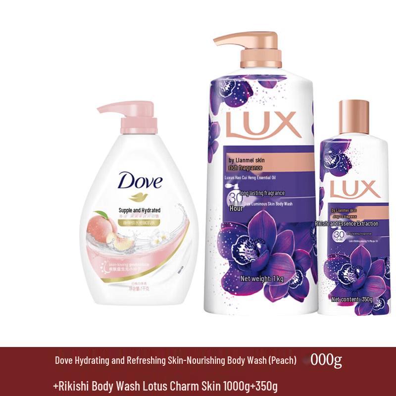 Dove Refreshing & Moisturizing Body Wash Bundle