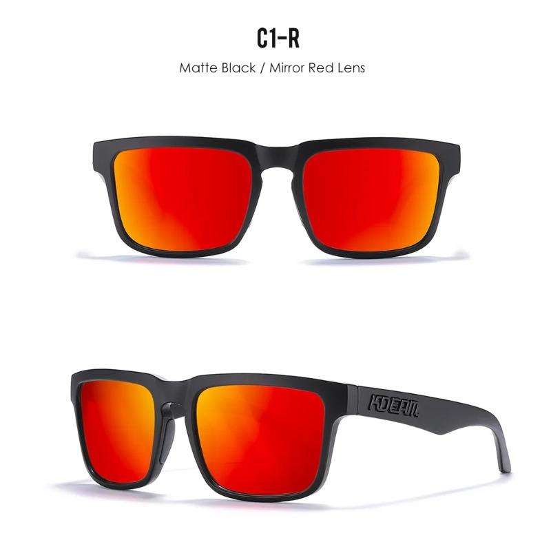Nuovi Occhiali da Sole Polarizzati KDEAM da Uomo Quadrati per Esterno Occhiali da Sole da Donna Occhiali da Pesca Lente con Rivestimento Riflettente UV400 Ultimo Stile