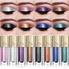18 Farben Mikro Glitzer Lidschatten flüssig, Ziegelstein Perlglanz Lidschatten flüssig wasserfestes Make-up Smokey Make-up langanhaltender Lidschatten