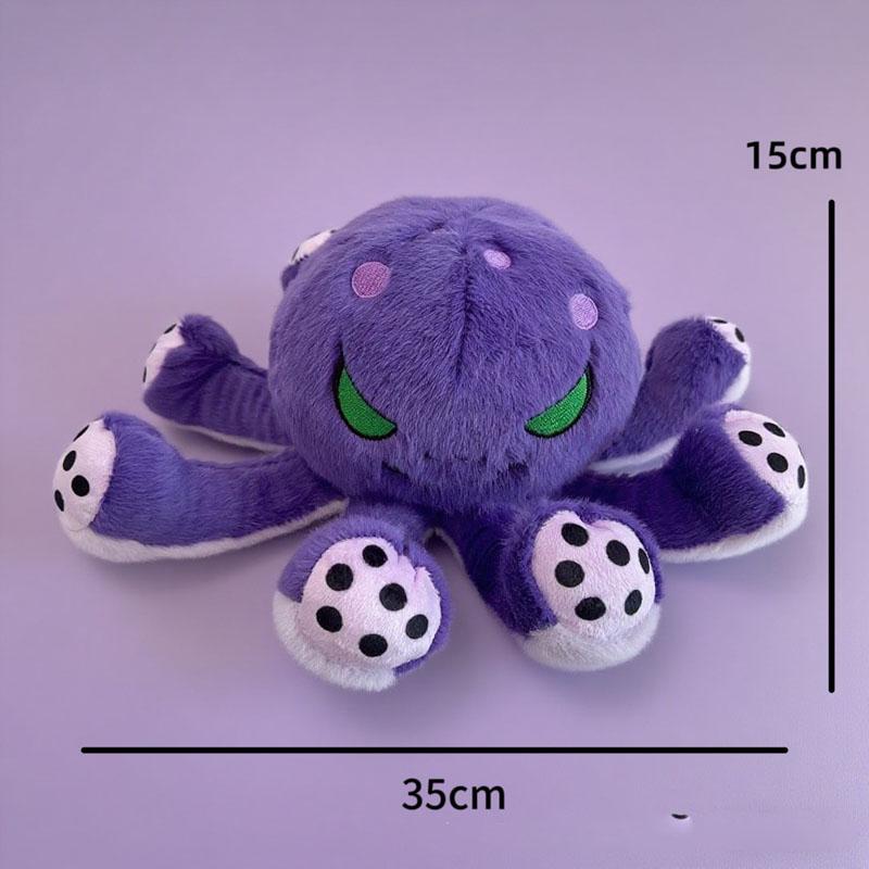 35cm New Halloween Octopus Plush Doll, Soft Octopus Stuffed Pillow for Holiday Decor
