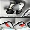 Pack of 2 Car Glasses Clip Ticket Card Holder Sunglasses Eyeglasses Pink