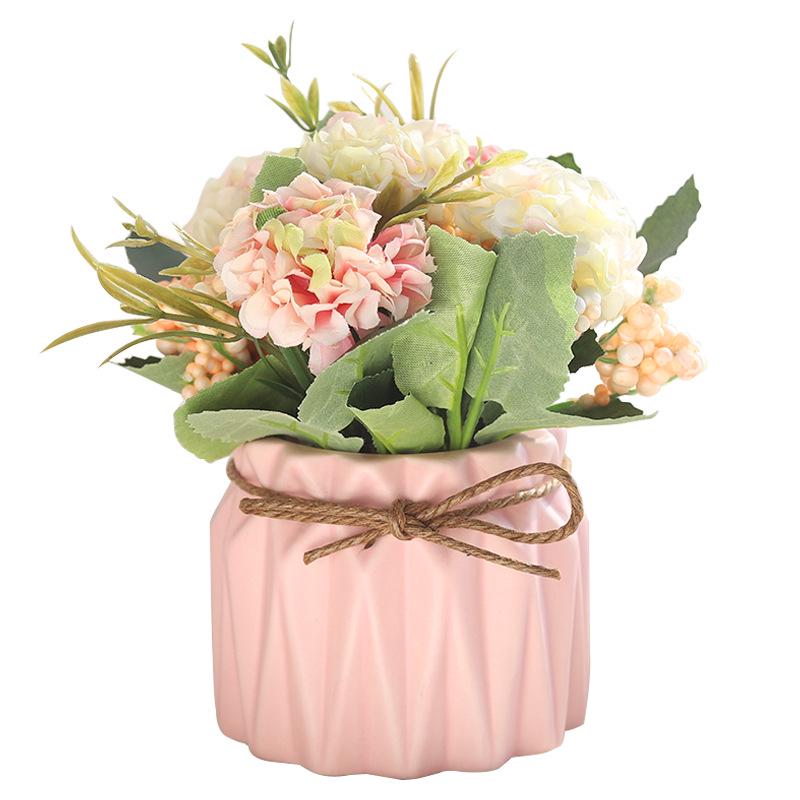 Fake Bonsai Artificial Flower Plant Potted Green Planting Wedding Home Decoration Small Ornaments De