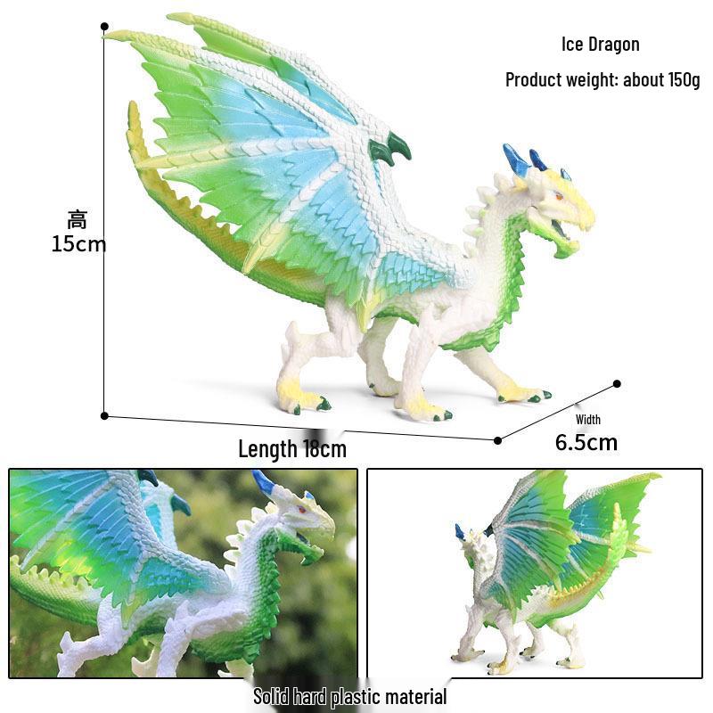 Children s Ice Dragon Mythical Beast Model Toy Ornament