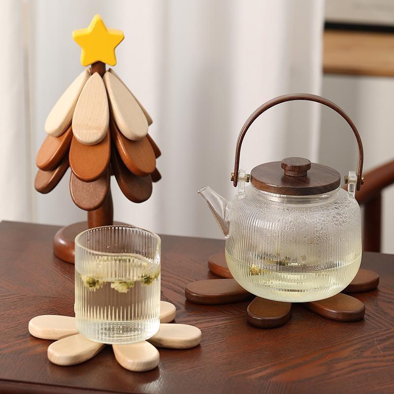 Tree Insulation Mat Solid Wood Dining Table Anti Scalding Mat Pot Mat Festival Gift Creative And Personalized Home Decoration