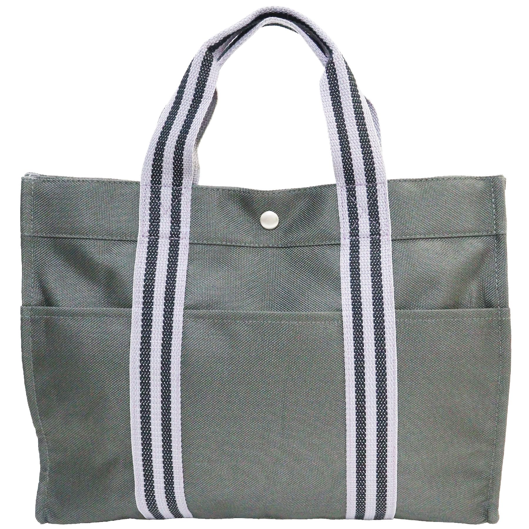 

Horizontal line pattern tote bag Gray [EXAS] (large) серый