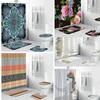Stone Bohemian Dinosaur 3d Digital Printing Waterproof Polyester Shower Curtain