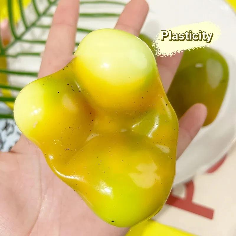 Squishy Toy Color Changing Mango Squishy Simulation Stretchy Mango Stress Balls Slow Rebound Stress Release Squeeze Toy Gift