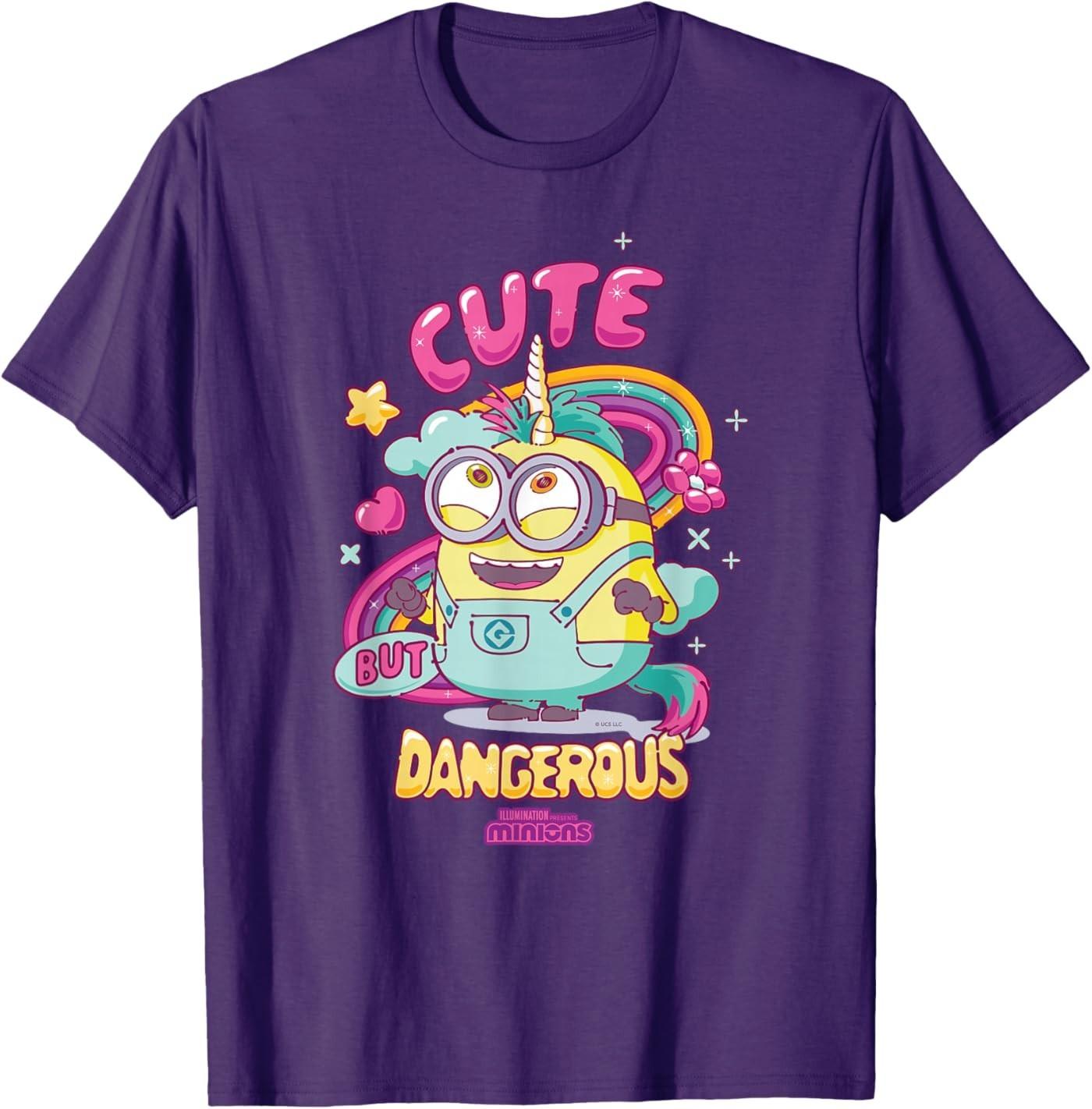 Minions Cute But Dangerous T-Shirt S разноцветный
